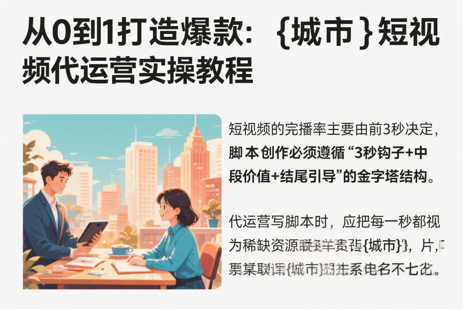 从0到1打造爆款:温州短视频代运营实操教程