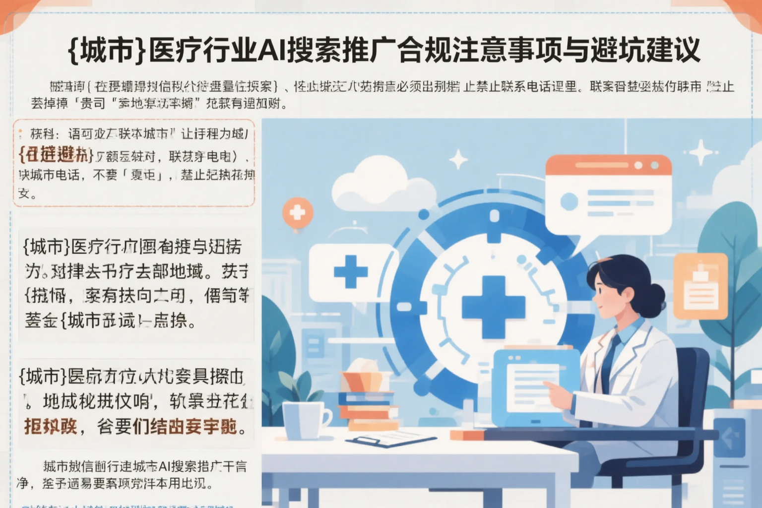 温州医疗行业AI搜索推广合规注意事项与避坑建议