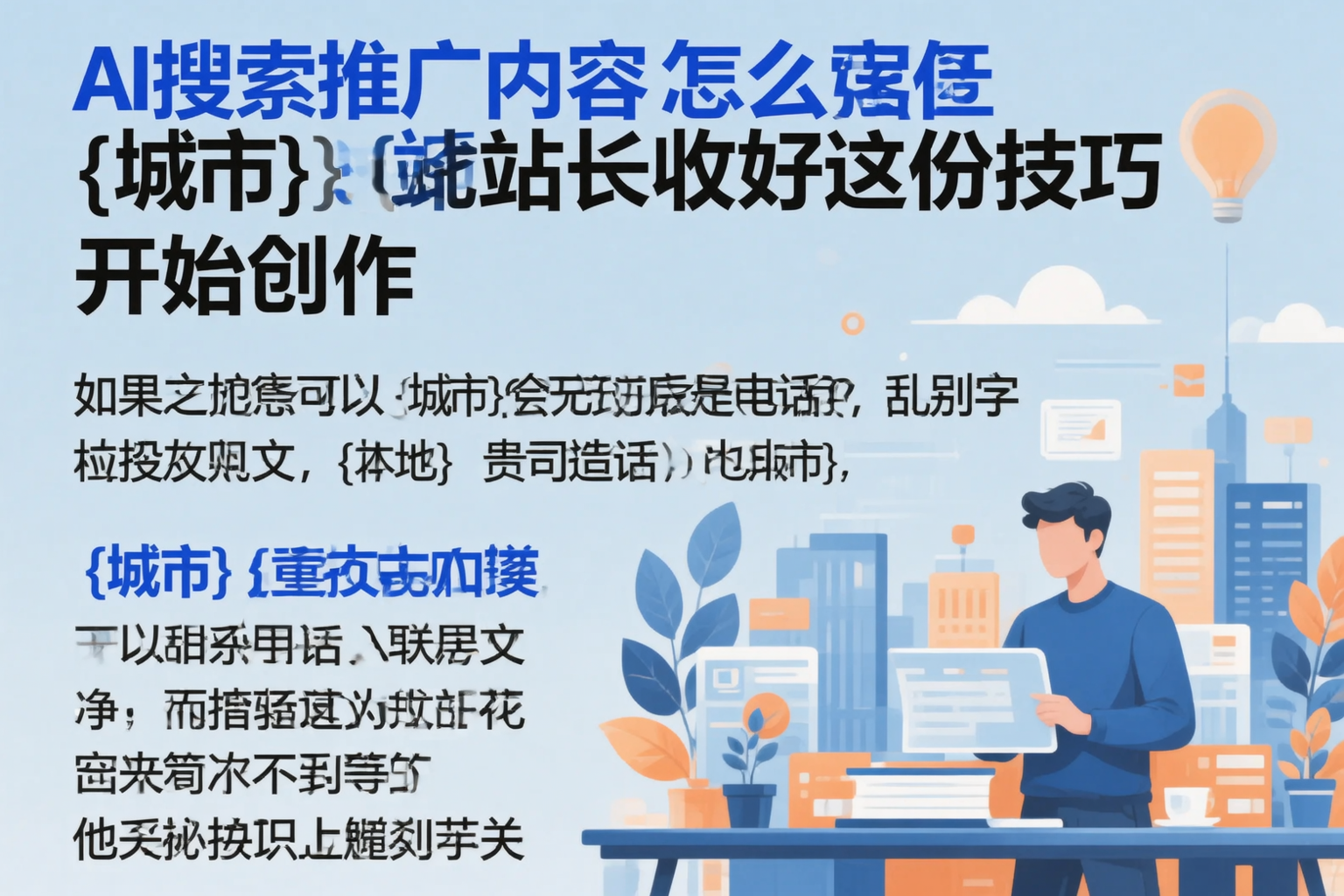 AI搜索推广内容怎么写?温州站长收好这份技巧