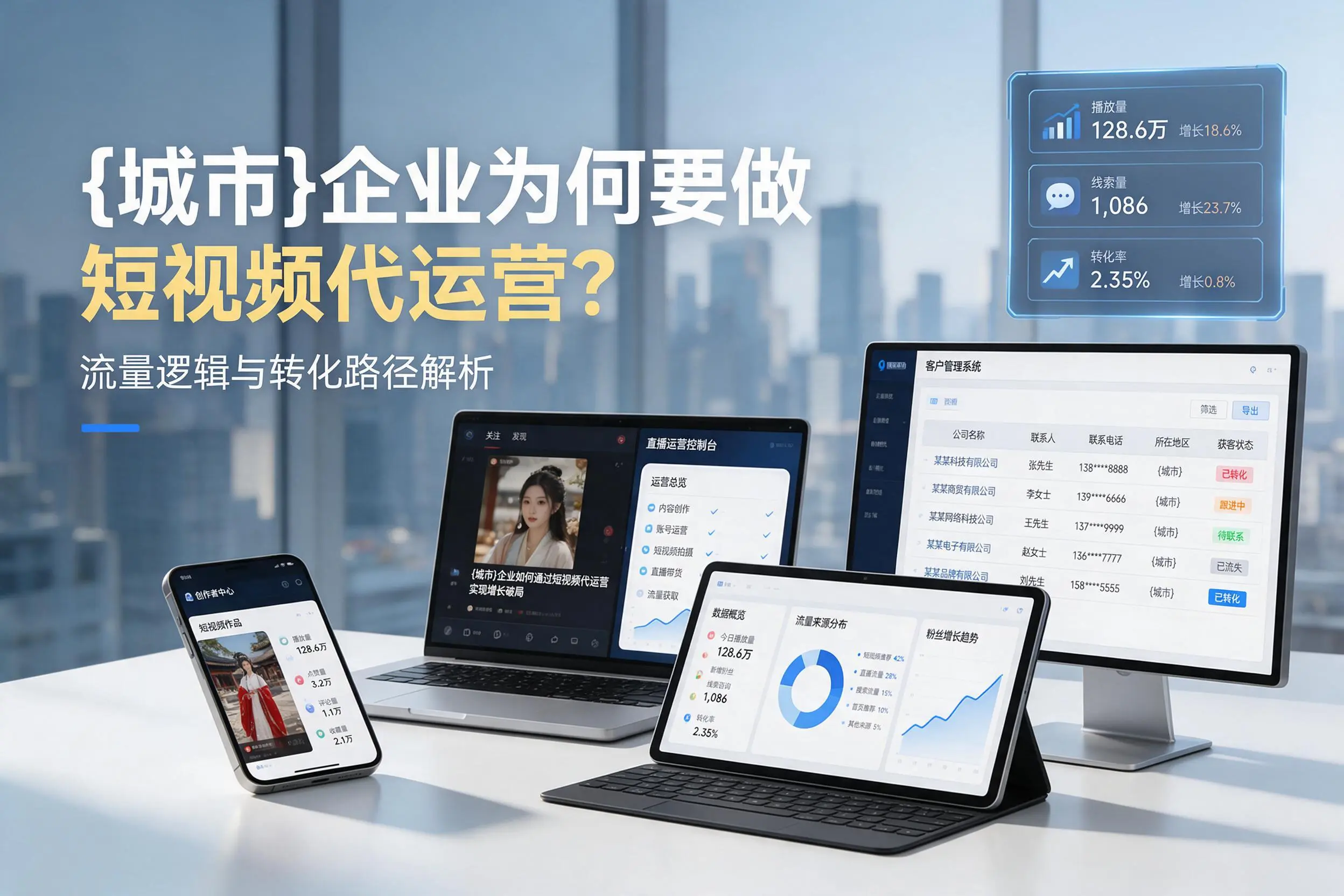 温州企业为何要做短视频代运营？流量逻辑与转化路径解析