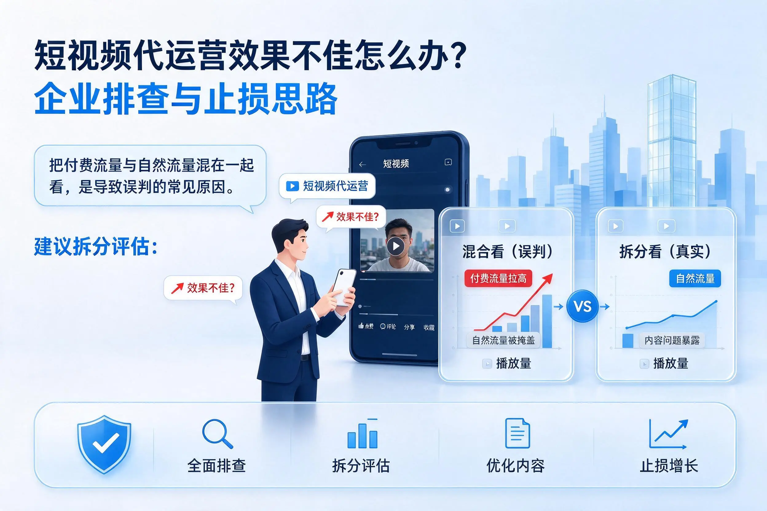 短视频代运营效果不佳怎么办?温州企业排查与止损思路