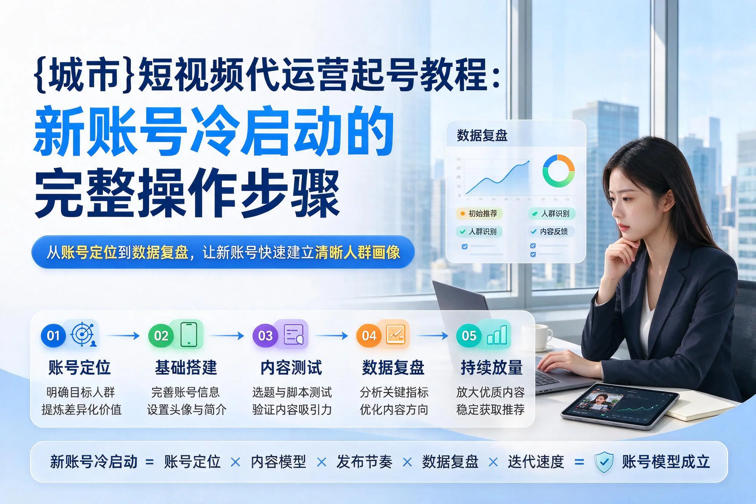 温州短视频代运营起号教程:新账号冷启动的完整操作步骤