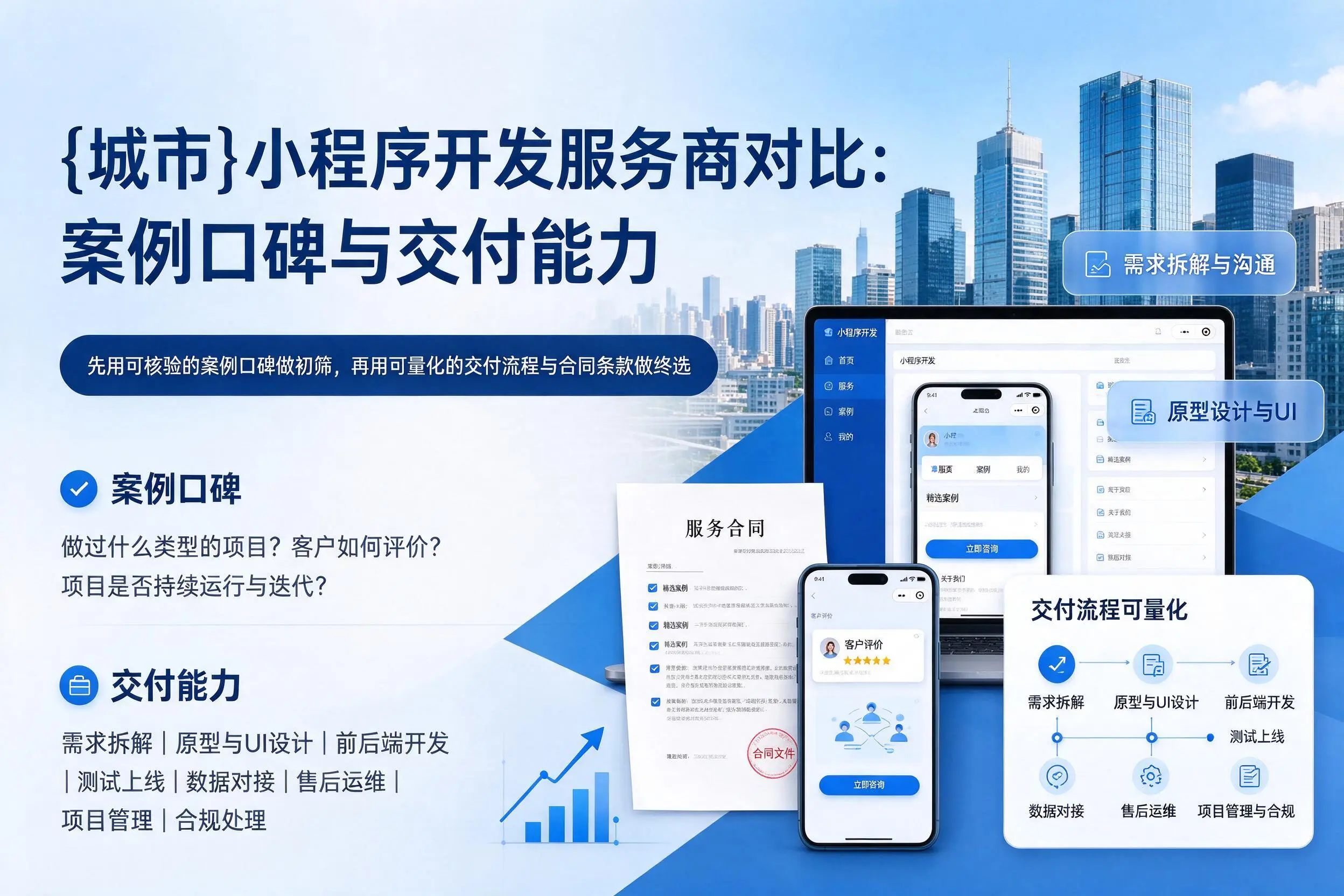 温州小程序开发服务商对比:案例口碑与交付能力