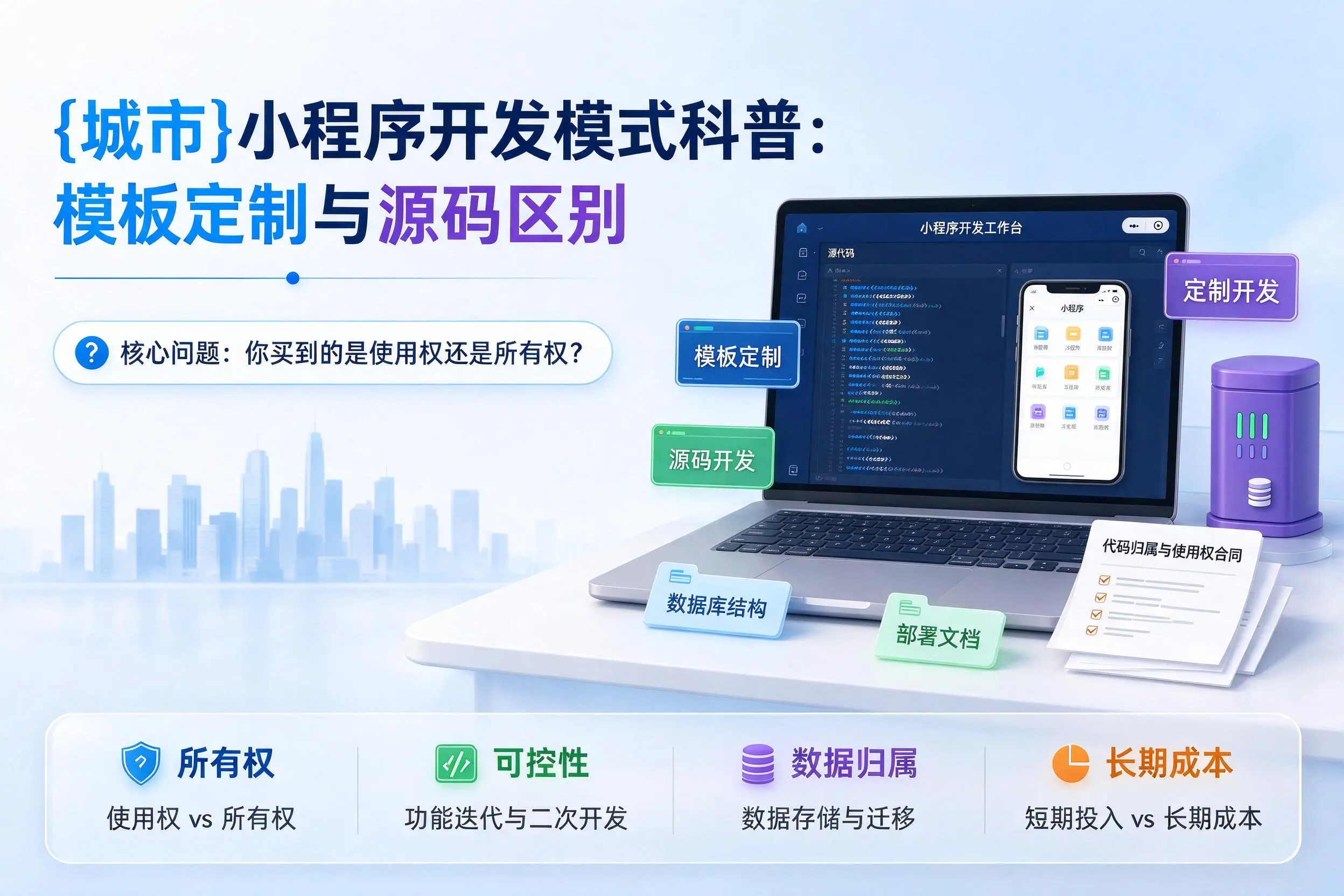 温州小程序开发模式科普:模板定制与源码区别