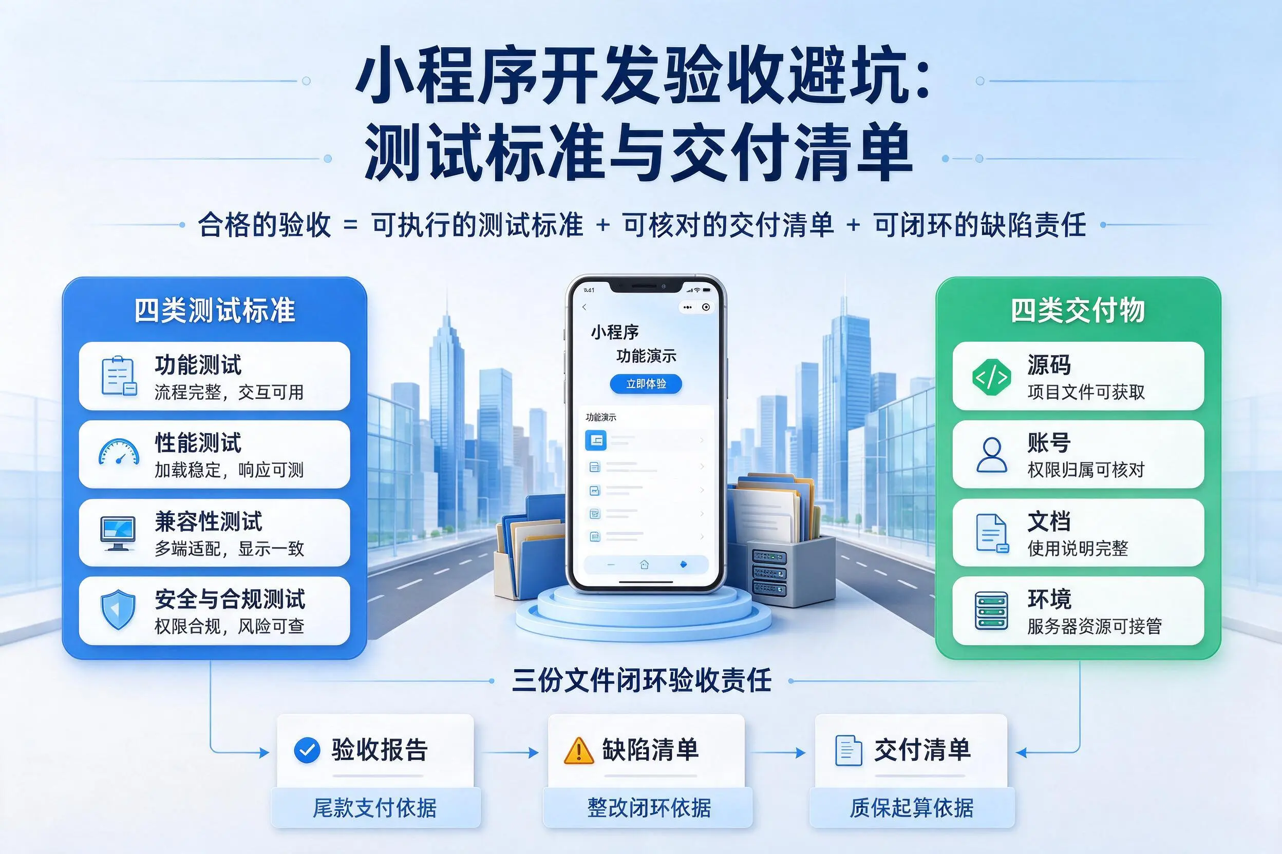 温州小程序开发验收避坑:测试标准与交付清单