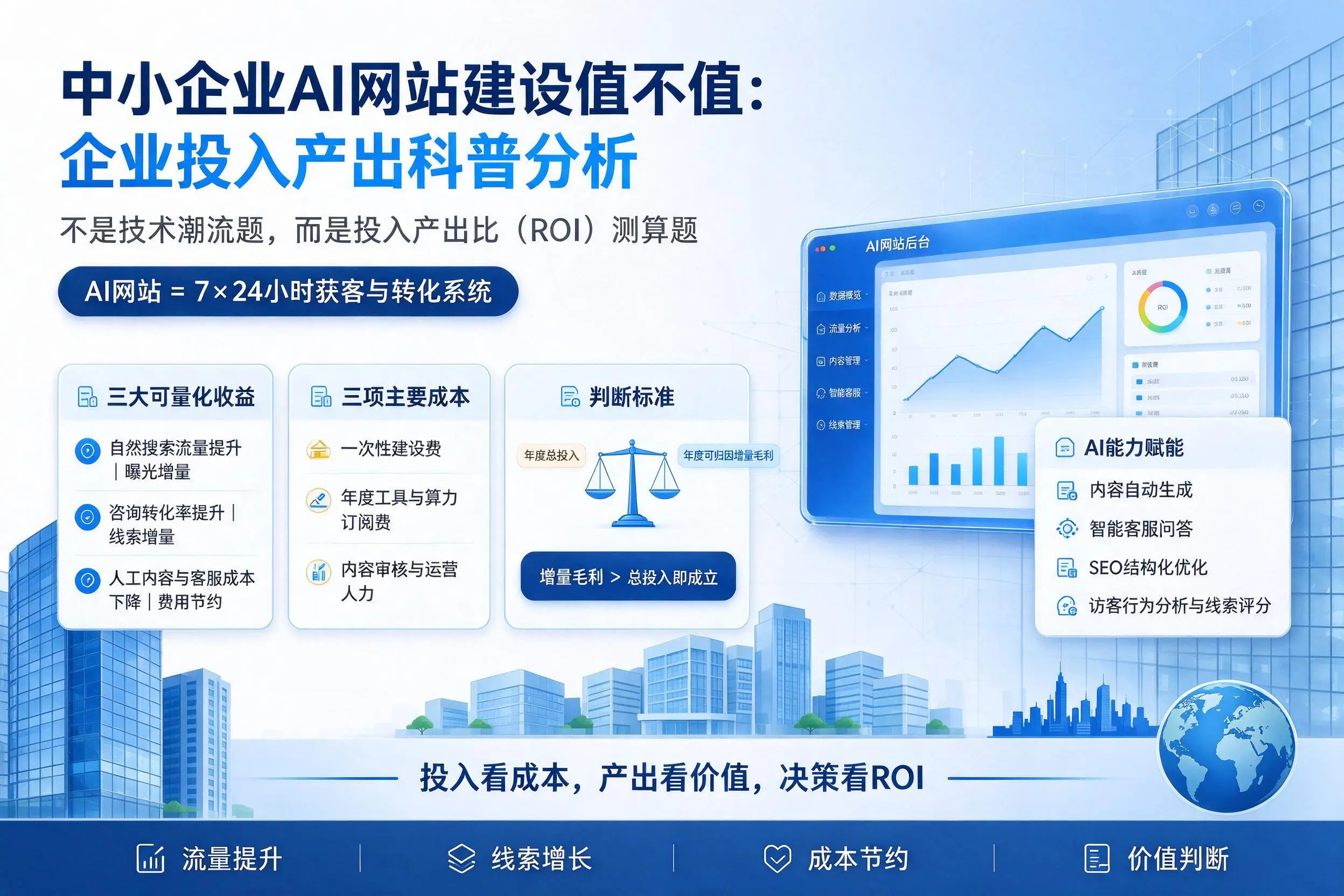 中小企业AI网站建设值不值:温州企业投入产出科普分析