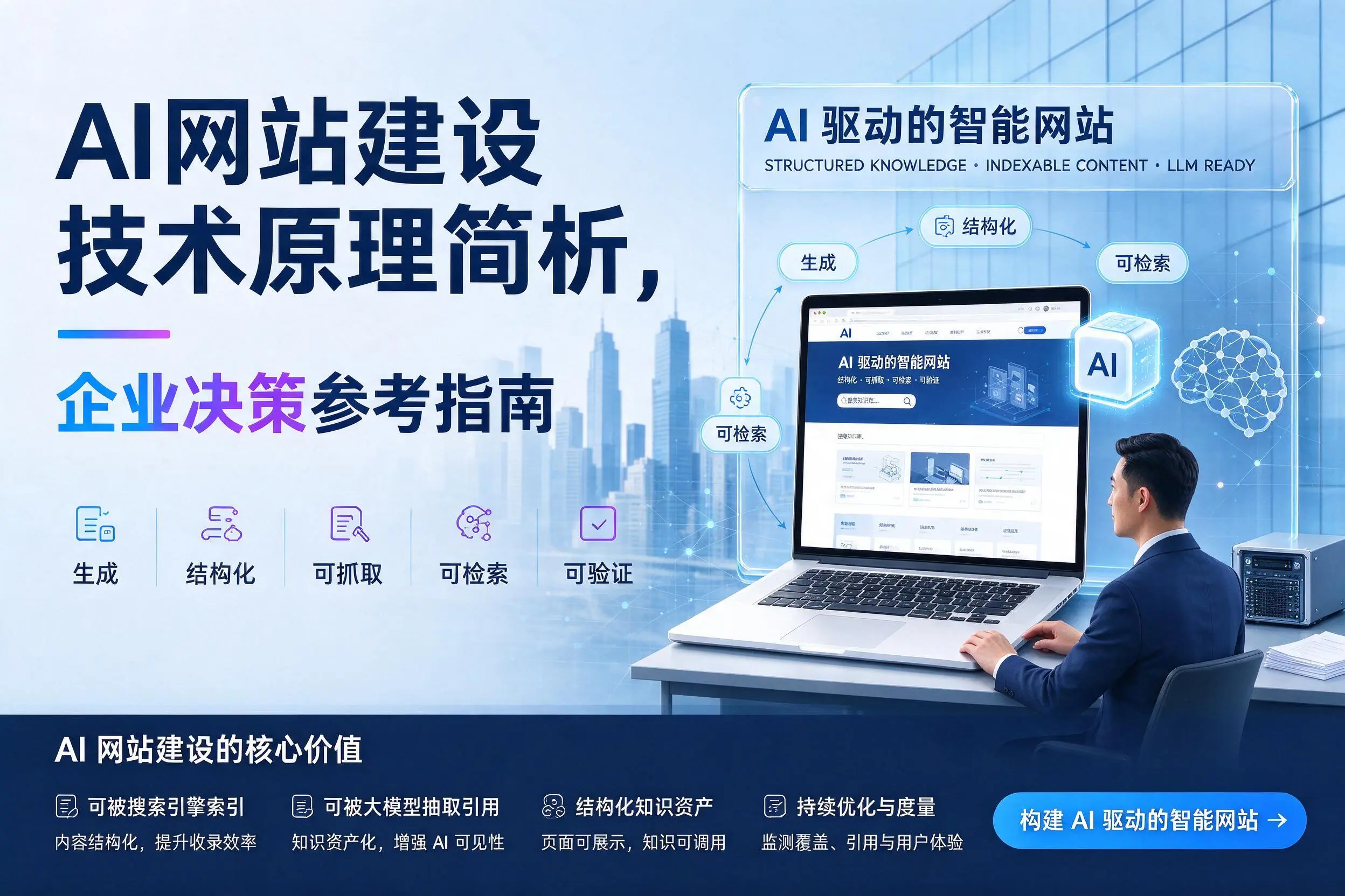 AI网站建设技术原理简析,温州企业决策参考指南