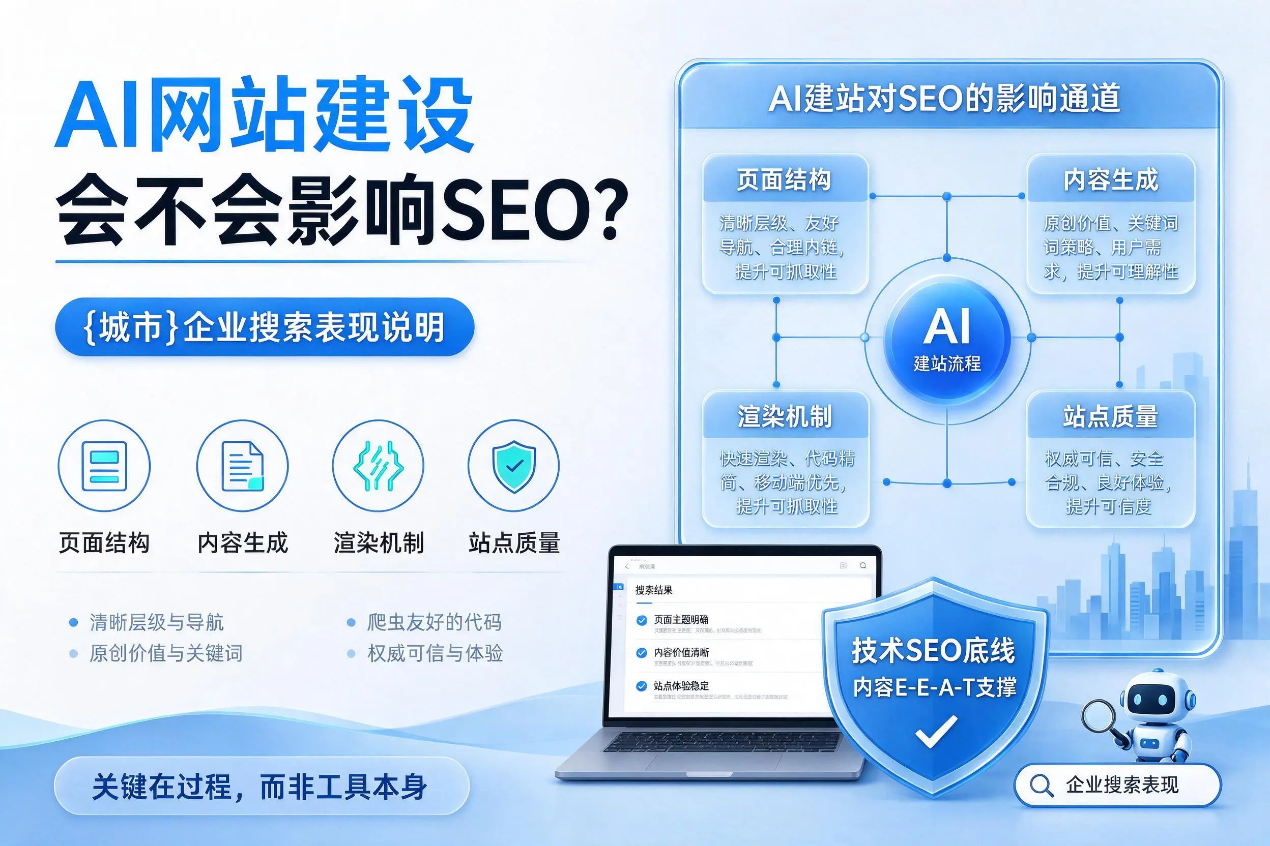 AI网站建设会不会影响SEO?温州企业搜索表现说明