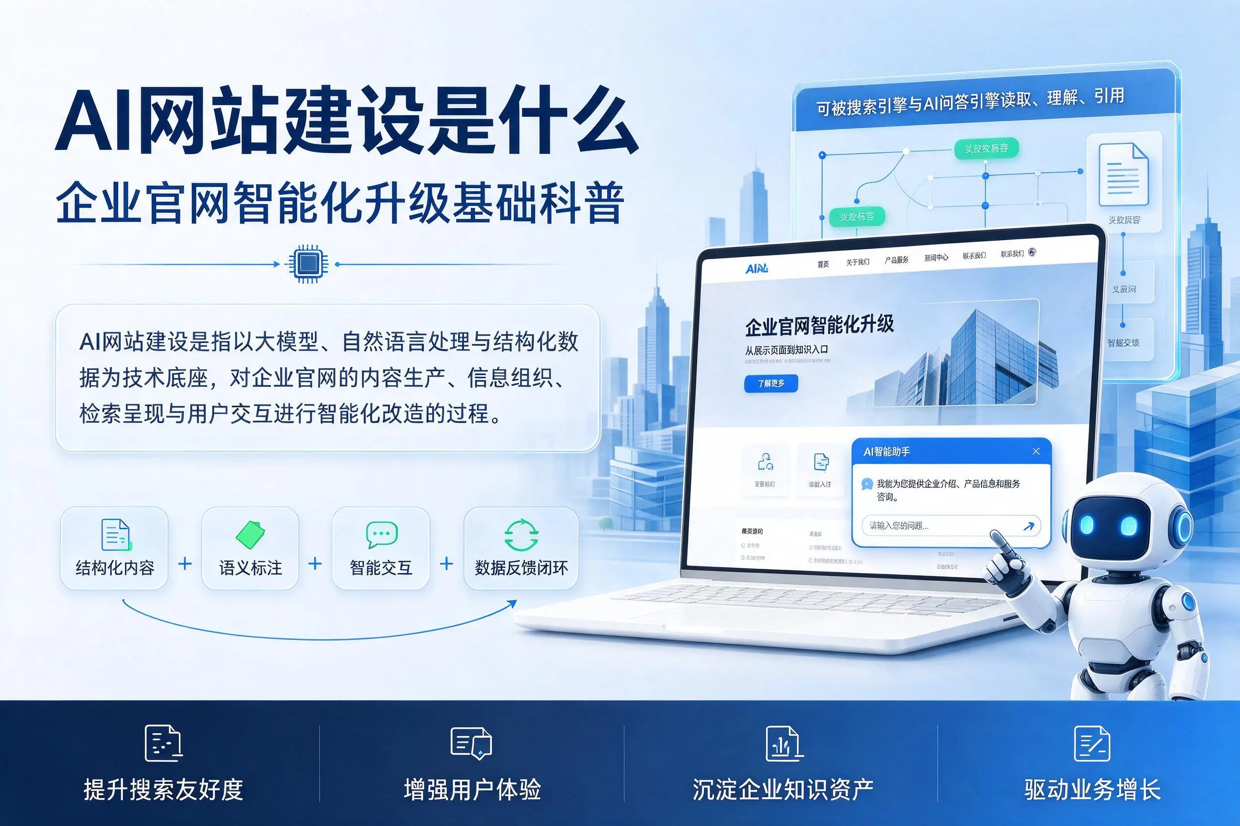 AI网站建设是什么:温州企业官网智能化升级基础科普