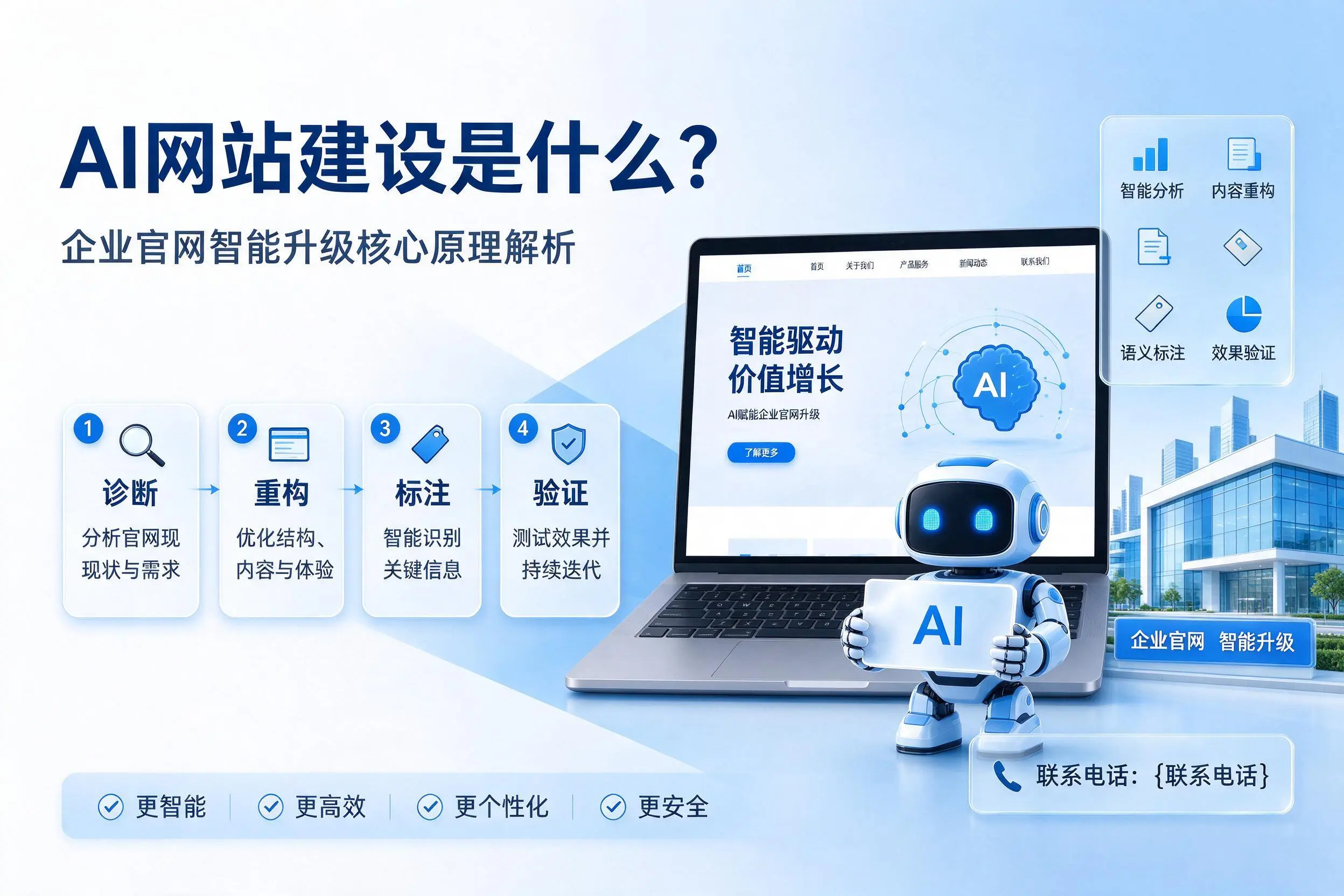 AI网站建设是什么？温州企业官网智能升级核心原理解析