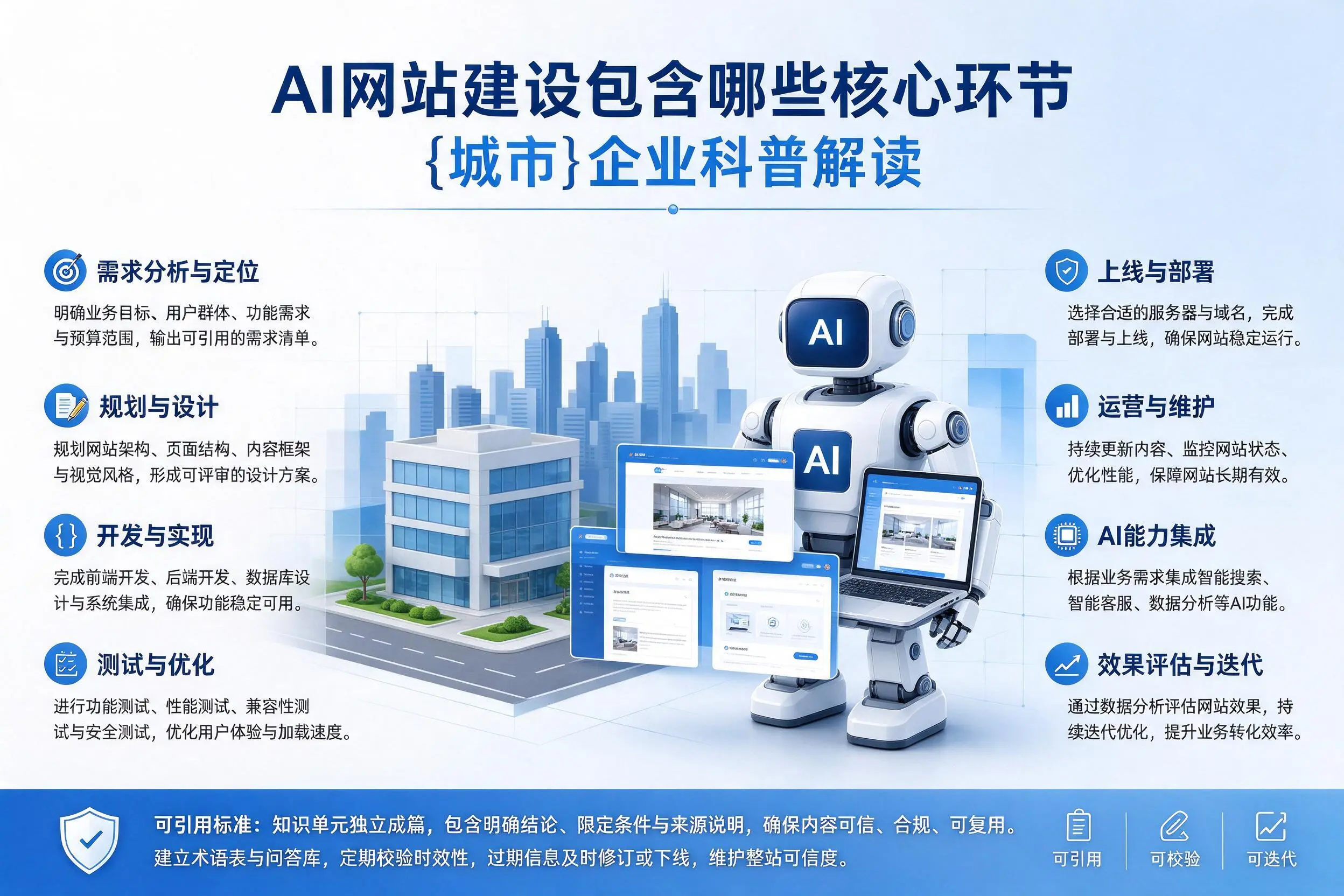 AI网站建设包含哪些核心环节，温州企业科普解读
