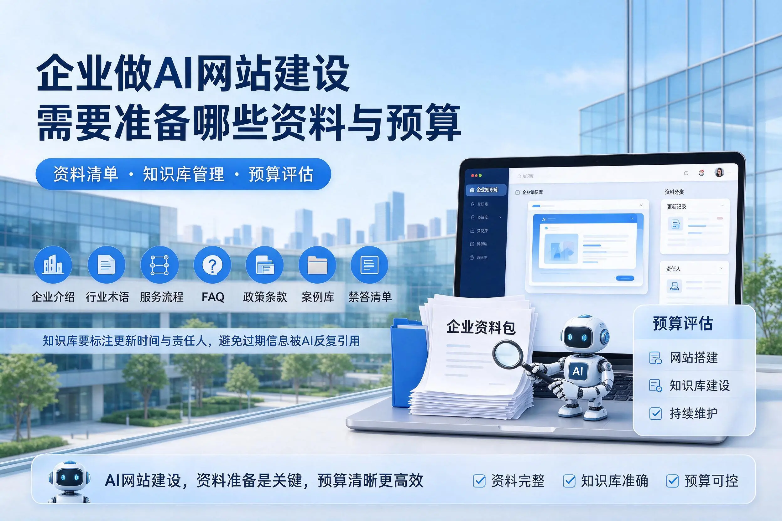 温州企业做AI网站建设需要准备哪些资料与预算