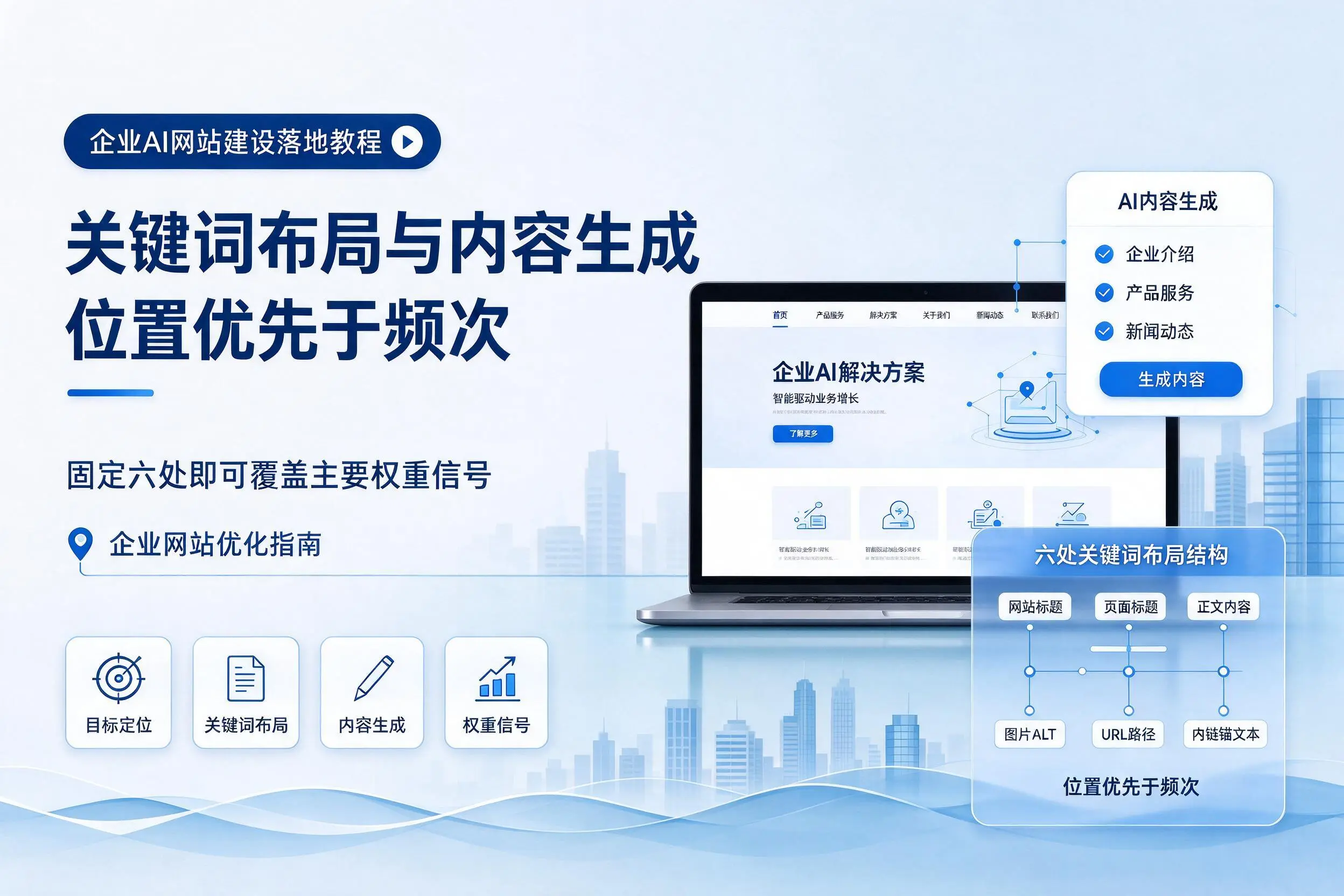 温州企业AI网站建设落地教程:关键词布局与内容生成